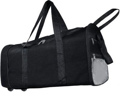 STORITE (Expandable) Nylon 83Cm Extra Large Trolley Duffel Storage Bag with 2 Wheels & Pull Handle Duffel With Wheels (Strolley)