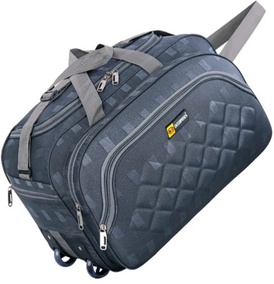 K.S ENTERPRISES (Expandable) unisex expandable waterproof polyester lightweight duffel bag large capacity Duffel With Wheels (Strolley)