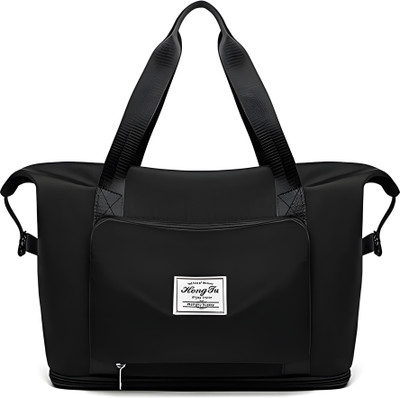 Elikon (Expandable) Expandable Travel Bags for Women, Waterproof Hand Bag with Dry/Wet Separation Duffel Without Wheels