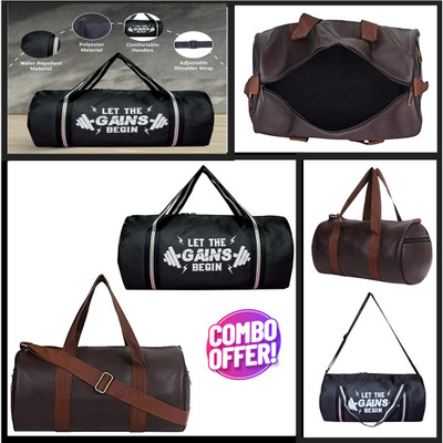 ANANYA ENTERPRISES Gym Bag 2 Set Combo Duffle Bag for Men and Women Gym Duffel Bag