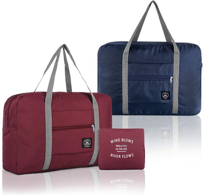 Flywind (Expandable) Waterproof Lightweight Carry-on Nylon Foldable Travel Duffle Bag Duffel Without Wheels