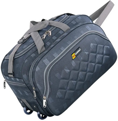 K.S ENTERPRISES (Expandable) unisex expandable waterproof polyester lightweight duffel baglarge capacity Duffel With Wheels (Strolley)