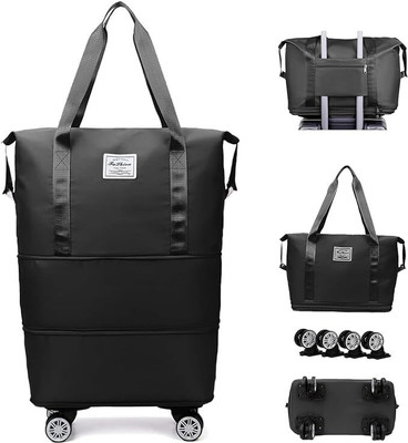 ABDUL ENTERPRISES (Expandable) Rolling Foldable & Expandable Duffle Bag with Wheels and Handle for Travel Duffel With Wheels (Strolley)