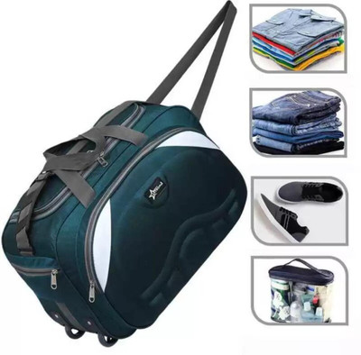 80(40+40)L Strolley Duffel Bag - Luggage Travel DuffelBag with wheels combo pack Duffel With Wheels (Strolley)