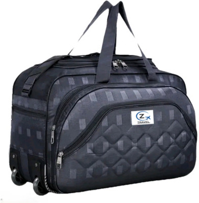 ZTRAVEL (Expandable) CHECKS GREY09 Duffel Without Wheels