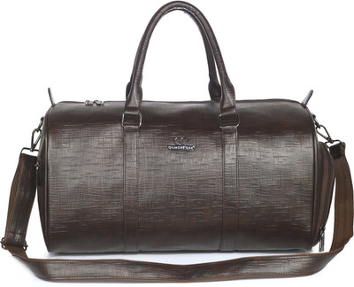 Gilmore Oak Jade Leatherette Unisex Weekender Travel Duffle Bag Brown Duffel Without Wheels