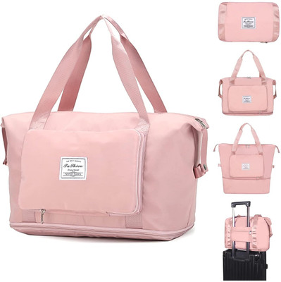 ECOBSY (Expandable) Foldable Duffle Bag for Travelling Duffel Without Wheels