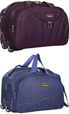 Inte Enterprises (Expandable) the super premium heavy duty lightweight luggage bag Duffel Strolly Bag Duffel With Wheels (Strolley)