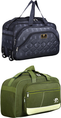 pryde (Expandable) @A6 & D1-GREEN AF_@ Duffel With Wheels (Strolley)