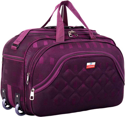 MiLUGGAGE (Expandable) PURPLE-B-20 Duffel With Wheels (Strolley)