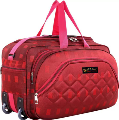 SAKSHI FASHION (Expandable) Duffle Wheeler Bag for Travel Luggage Bag with Adjustable Handle Large Capacity Duffel With Wheels (Strolley)