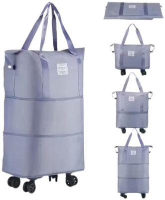 Sunesh Creation (Expandable) Lightweight Rolling Bag with Detachable Wheels for Men/Women Duffel With Wheels (Strolley)