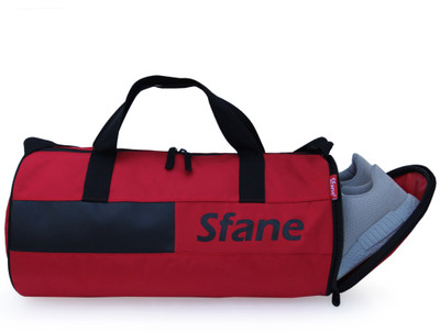 Sfane Trendy Red & Black Gym Duffle Bags Men & Women Sports Gym Bag Duffle Bag Gym Duffel Bag