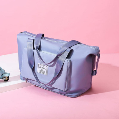 Sylviyaz (Expandable) Foldable Travel Duffle Bag for Women Lightweight Waterproof Bag for Travel Duffel Without Wheels