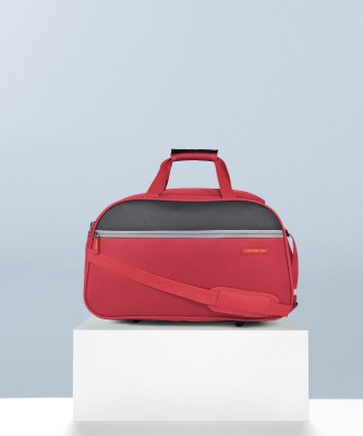 ARISTOCRAT Enigma 52 CM Polyester Softsided Cabin size 2Wheels Duffle Bag - Red Duffel Without Wheels