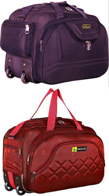 Inte Enterprises (Expandable) the super premium heavy duty lightweight luggage bag Duffel Strolly Bag Duffel With Wheels (Strolley)