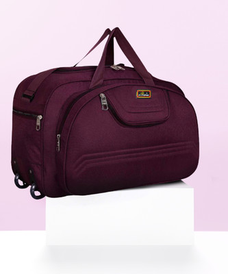 Inte Enterprises (Expandable) round purple duffel Duffel With Wheels (Strolley)