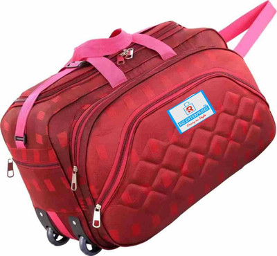 Riz Enterprise (Expandable) Duffle Medium Size Travel Bag 2 Wheels With Cabin Size 3 Compartment Duffel With Wheels (Strolley)