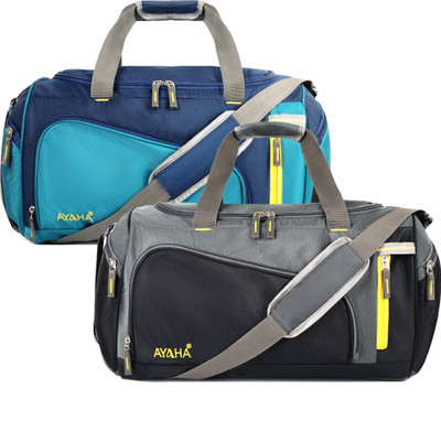 Ayaha Pack of 2 Travel Bag, Weekender Duffle Bag, Luggage Bag 50x25x28cm Duffel Without Wheels