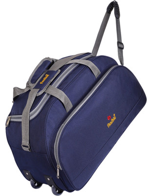 Flexible (Expandable) Branded good quality luggage bag with wheel(Blue,60L) Duffel With Wheels (Strolley)