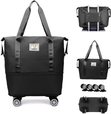 Nidhi Trendy Fashion (Expandable) Expendable Duffle Bag With Wheel for Travel Large Capacity Foldable Duffle Bag' Duffel With Wheels (Strolley)