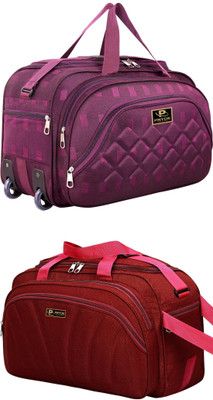 pryde (Expandable) @A4 & AL-RED1_@ Duffel With Wheels (Strolley)