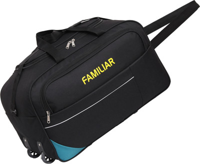 familiar (Expandable) Polyester Travel for Men and Women Duffel Waterproof Duffel With Wheels (Strolley)