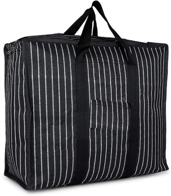 ST Mark DD_ShoppingBag(Black-WhiteLine)Large_18 Duffel Without Wheels