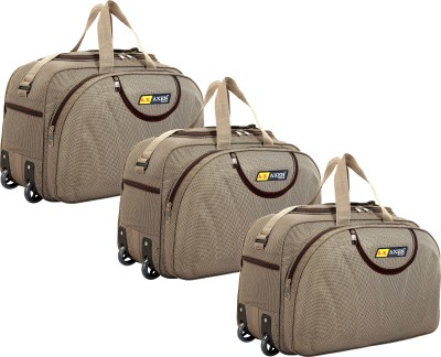 TAHAFASHION (Expandable) Combo set of 3 Heavy Quality And Stylish Duffel Bag Duffel With Wheels (Strolley)