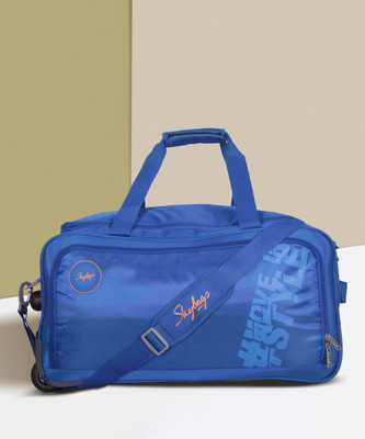 SKYBAGS Casper Duffle on Wheel Blue - 57CM - (NAVY BLUE) Duffel Without Wheels
