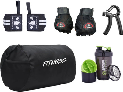 peakpack SpiderFit Gym Essentials Gym Duffel Bag