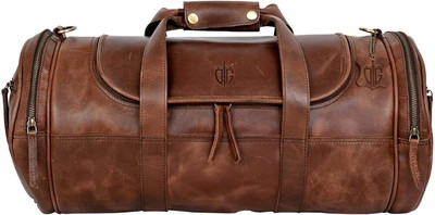 HOUSE Of OLIVEGREEN (Expandable) Duffle Bag for Travel Genuine Leather Water-Resistant Weekender Travel Bag Duffel Without Wheels
