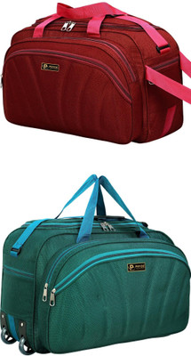 pryde (Expandable) @AL-RED1 & AL6-GREEN_@ Duffel With Wheels (Strolley)