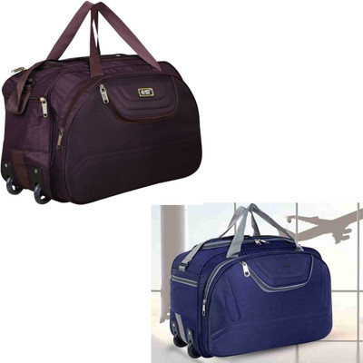 TRENDLINK (Expandable) SB-WB-26-27 / Wh-Navy-Blue-001 Duffel With Wheels (Strolley)