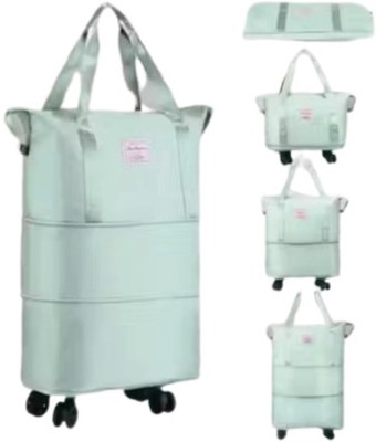 Sunesh Creation (Expandable) Lightweight Rolling Bag with Detachable Wheels for Men/Women Duffel With Wheels (Strolley)