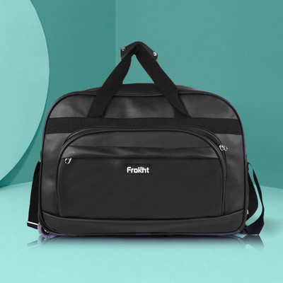 frokht ® 2 Wheel Duffle Bag with Adjustable Detachable Strap Duffel With Wheels (Strolley)