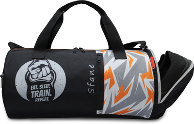 Sfane Trendy Black Gym Duffel Bags Men & Women Sports Gym Bag Gym Duffel Bag