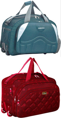 Inte Enterprises (Expandable) the super premium heavy duty lightweight luggage bag Duffel Strolly Bag Duffel With Wheels (Strolley)