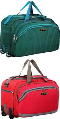 pryde (Expandable) @AL6-GREEN & TOR1-RED_@ Duffel With Wheels (Strolley)