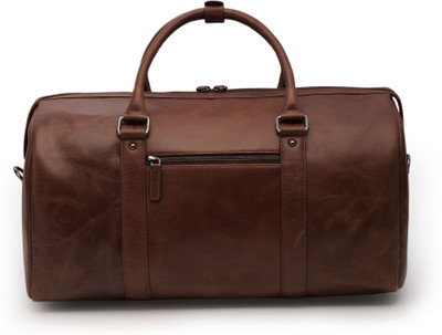 Perf Unisex Duffle Bag Multipurpose Genuine Leather Duffel Without Wheels