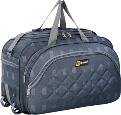 K.S ENTERPRISES (Expandable) unisex expandable waterproof polyester lightweight duffel bag large capacity Duffel With Wheels (Strolley)