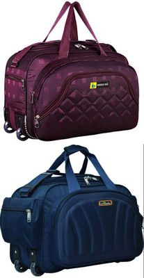 Inte Enterprises (Expandable) the super premium heavy duty lightweight luggage bag Duffel Strolly Bag Duffel With Wheels (Strolley)