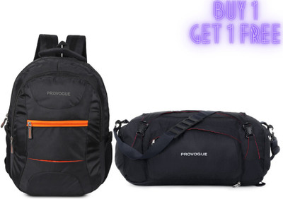 PROVOGUE (Expandable) 45 L Convertible (3-in-1) Duffel Bag cum Backpack & 35 L Laptop Backpack Combo Duffel Without Wheels