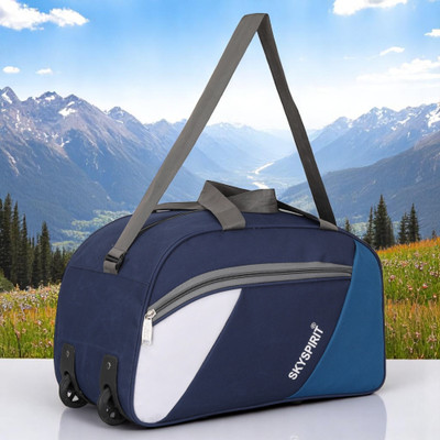 sky spirit 40 Litres Duffle Bag – Travel with Ease & Style For Men And Women Duffel With Wheels (Strolley)