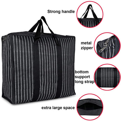 E SAP (Expandable) DC Canvas shopping bag (Black)_12_new_bag Duffel Without Wheels