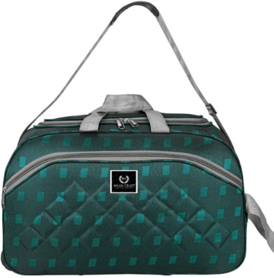 Waan Craft (Expandable) LE2TONE-DFCHECKED Duffel With Wheels (Strolley)