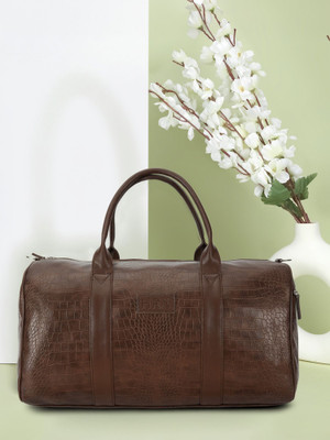 HRX by Hrithik Roshan (Expandable) faux leather stylish weekender travel duffle bag / gym sport bag for men & women Duffel Without Wheels