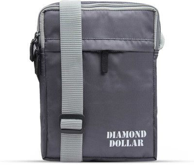 DIAMOND DOLLAR Grey Messenger Bag BOXER 2.5