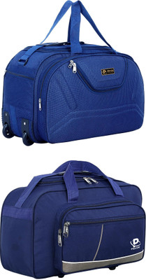 pryde (Expandable) @AM-NBLUE & D1-NBULE AF_@ Duffel With Wheels (Strolley)