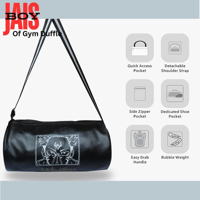 ANANYA ENTERPRISES (Expandable) Jujutsu Kaisen Gym Bag with Protein Shaker Bottle Fitness Kit Accessories Gym Duffel Bag